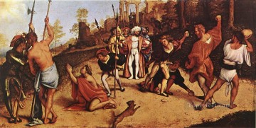 Lorenzo Lotto Painting - The Martyrdom of St Stephen 1516 Renaissance Lorenzo Lotto
